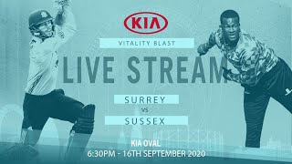 Surrey v Sussex  Vitality Blast T20 [upl. by Angadreme]