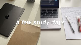 a few chill study days in my life 🌾 skincare empties  college vlog [upl. by Myrtie]