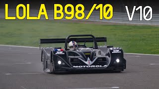 1999 Lola B9810  10000rpm JUDD V10 at very wet Spa [upl. by Colier214]