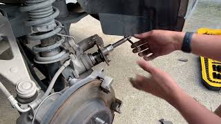 Replacing 2020 Subaru Outback rear brake pads subaru outback brakes [upl. by Essilevi392]