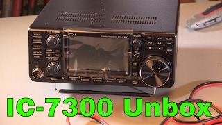 Icom IC7300 Unboxing Video New Ham Amateur SDR Radio [upl. by Berey]