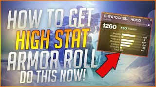 HOW TO GET HIGH STAT ARMOR FAST New Insane Ways To FARM High Stat Armor  Destiny 2 Beyond Light [upl. by Cutlor]