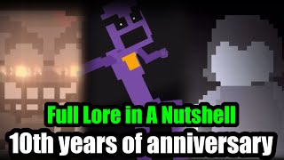 Full FNAF Lore in a Nutshell 10th YEARS OF ANNIVERSARY SPECIAL [upl. by Trojan]