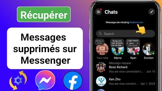 Comment récupérer les messages supprimés sur lapplication Messenger [upl. by Yelmene]