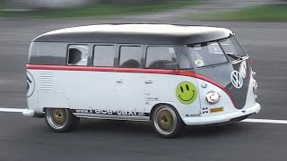 530hp Porsche 993 BiTurbo powered Volkswagen T1 quotRaceTaxiquot in Action [upl. by Ninnetta774]