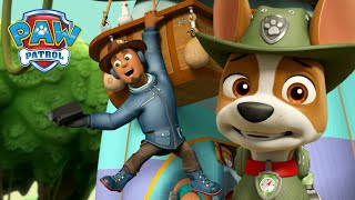 Pups save Travelling Travis stuck in a Jungle tree  PAW Patrol  Cartoons for Kids Compilation [upl. by Aicil]