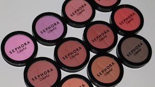 Sephora Colorful Blush Swatches amp Mini Review [upl. by Ahsym134]