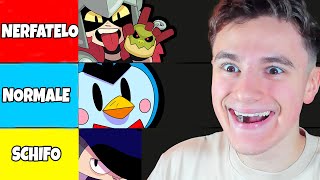 VALUTIAMO I MIGLIORI E PEGGIORI BRAWLER di BRAWL STARS Tier List [upl. by Aday]