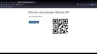 How to Generate a QR Code using Google QR Code API and PHP [upl. by Durno200]