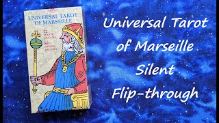 Universal Tarot of Marseille  Silent Flipthrough [upl. by Eliathas]