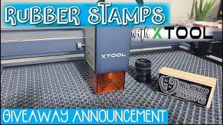 How To Make a Rubber Stamp with xTool D1 Laser  Small Business Branding  Engraver [upl. by Pack]