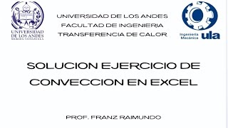 Solución Ejercicio Iterativo de Convección en EXCEL  PARTE 1 [upl. by Thurmond]