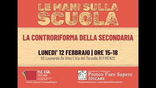 LE MANI SULLA SCUOLA  La controriforma della secondaria [upl. by Ennalyrehc]