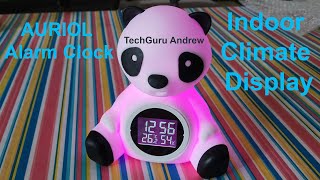 AURIOL Alarm Clock with Indoor Climate Display REVIEW [upl. by Amuwkuhc124]