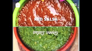 Red Salsa amp Green Salsa Recipes salsaroja salsaverde recipes [upl. by Sanborne]