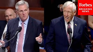 Kevin McCarthy And Steny Hoyer Clash On The House Floor [upl. by Aisatsan92]