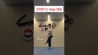 720 kick tutorial for beginners wongchukhang taekwondo cheungdokwan [upl. by Dnalra311]