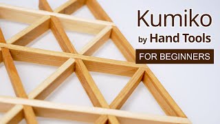 How to make Kumiko for beginners with Hand Tools  Mitsukude Kumiko Grid [upl. by Ruthven]