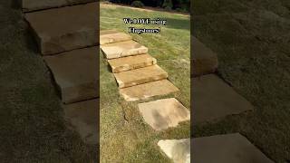 We LOVE using flagstones for walkways in any yard or landscape outdoors lawn [upl. by Ferdinand]