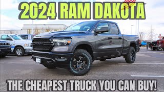 2024 RAM Dakota This Is The Cheapest Truck You Can Buy NOW [upl. by Natsirt603]