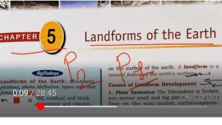 ICSE class 9 geography chapter 5 Landforms of the earth [upl. by Alice142]