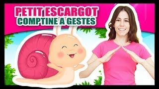 Comptines à gestes pour bébés  Petit Escargot  Titounis [upl. by Chauncey]