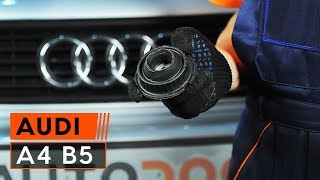 Comment remplacer une coupelle damortisseur avant sur une AUDI A4 B5 TUTORIEL AUTODOC [upl. by Anceline]