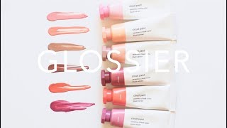 Glossier Cloud Paint  New Shades and Swatches [upl. by Trevar746]