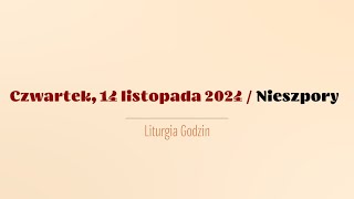 Nieszpory  14 listopada 2024 [upl. by Holt]