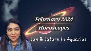 February 2024 Horoscopes5 Planets in Capricorn amp Aquarius [upl. by Ennovaj]