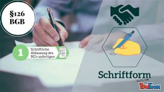 ► Formvorschriften der Rechtsgeschäfte [upl. by Dugas]