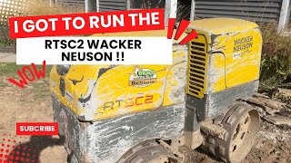 How to operate the RTSC2 Wacker Neuson Compactor amp Review [upl. by Neveda]