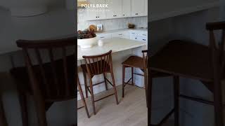 Ligna Counter Stools by Poly amp Bark review by homebyjulianne  midcentury modern modern design [upl. by Aninaig36]