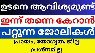 Job Vacancy Kerala today 2024 Kerala job vacancy Malayalam [upl. by Etnomaj]