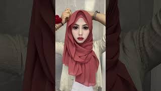 Stylish Hijab 🥰  Unique And Beautiful Hijab Styles shorts beautyframe hijabtutorial ytshorts [upl. by Ahsilram]