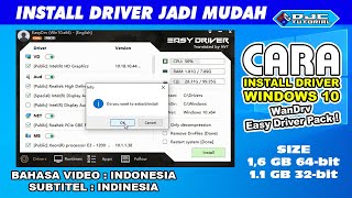 Cara Install Driver Windows 10 dengan WanDrv Easy Driver Pack [upl. by Hubert606]