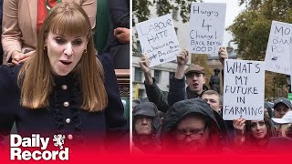 Angela Rayner says farmers are falling for quotscaremongeringquot during PMQs spat with Tory Alex Burghart [upl. by Polivy]