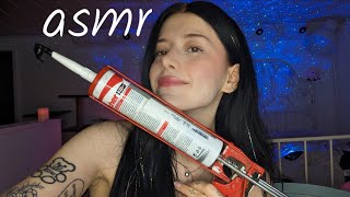 ASMR 💜  overexplaining handyman tools without naming them [upl. by Leler]