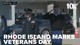 Rhode Island holds Veterans Day observance at Veterans Home [upl. by Peterus]