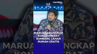 Terungkap Menteri Maruarar Sebut 6 Konglomerat Sumbang Lahan Bangun Rumah Gratis merdekadotcom [upl. by Fortuna528]