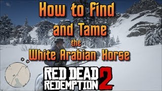 RDR2  How to Find and Tame the White Arabian Horse [upl. by Atnohsal]