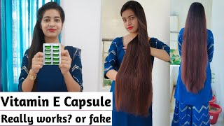 How To Use Vitamin E Capsule For Hair Growth  Hair Fall  Rough amp Frizzy Hair [upl. by Towrey]