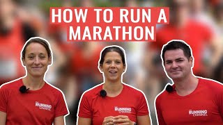 HOW TO Run A Marathon  Marathon Training Tips [upl. by Elbag]