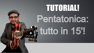 TUTTO SULLA PENTATONICA IN 15 MINUTI CHITARRA PRINCIPIANTI [upl. by Gokey]