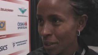 Meseret Defar  flash interview [upl. by Chil]