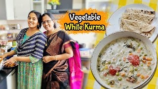 ❤️Dinner Preparation  Vegetable White Kurma  Dinner Samayal  Sidedish for Chapati [upl. by Ryley745]