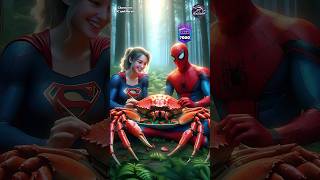 Cooking in the Forest  Who is best SpiderMan vs Venom vs Captain America shorts spiderman [upl. by Fang866]