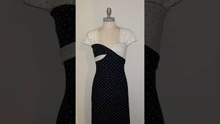 Elegant Polka Dot Dress  VintageInspired Black amp White Fashion Icon diy creative fashion [upl. by Redla]