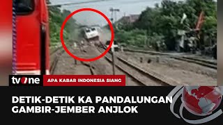 Kereta Api Pandalungan Anjlok Lokomotif Keluar dari Rel  AKIS tvOne [upl. by Ard]