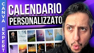 Creare Un Calendario Personlizzato con Canva  Tutorial Canva Italiano [upl. by Eidnil]